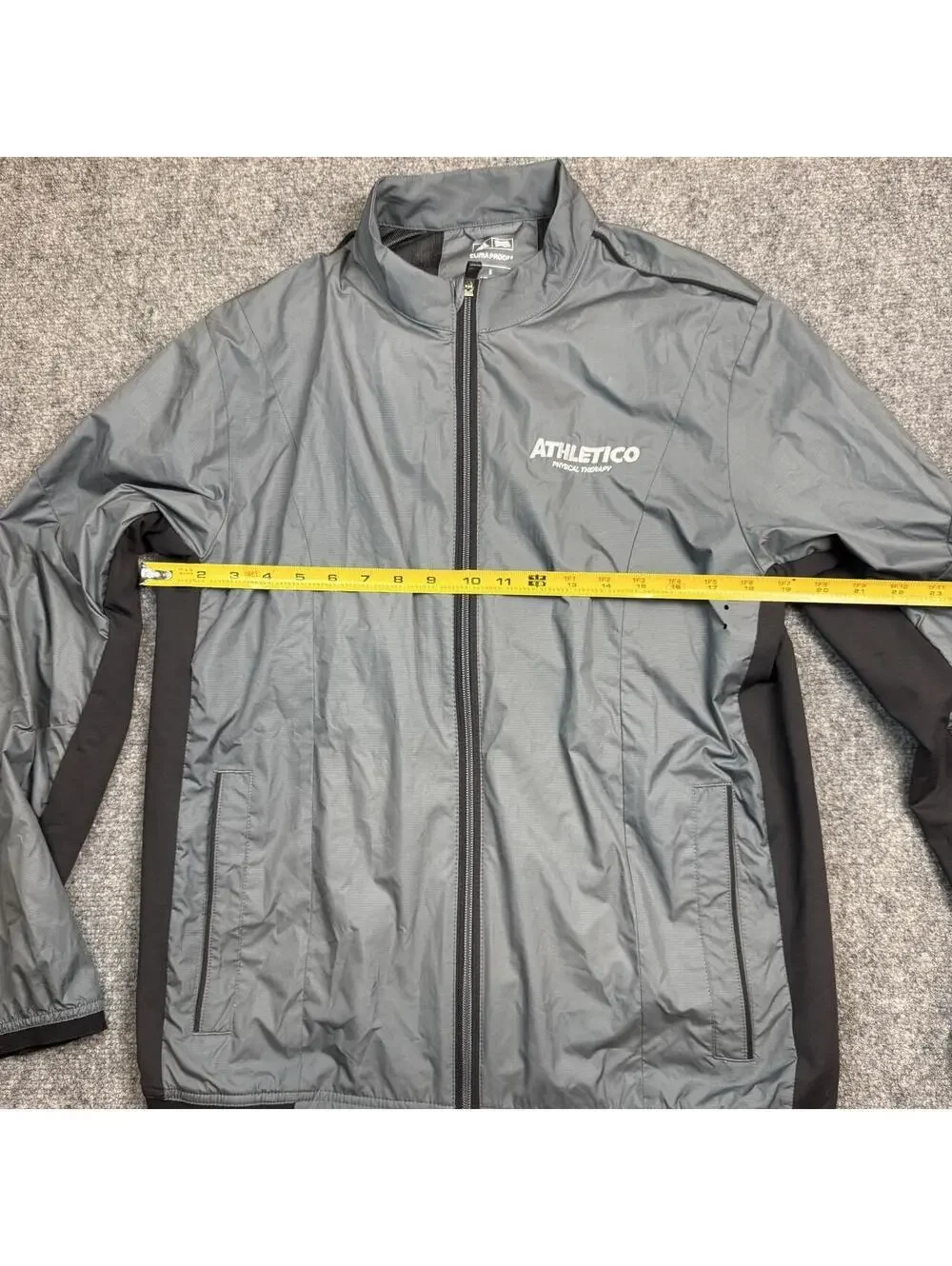 Adidas Athletico Windbreaker Jacket S Gray Black Panels